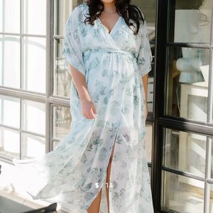 Baltic Born Kia Kimono Maxi in sage. NWT. XXL.
